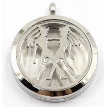 Gemini Magnet Stil Edelstahl Parfüm Diffusor Locket Anhänger